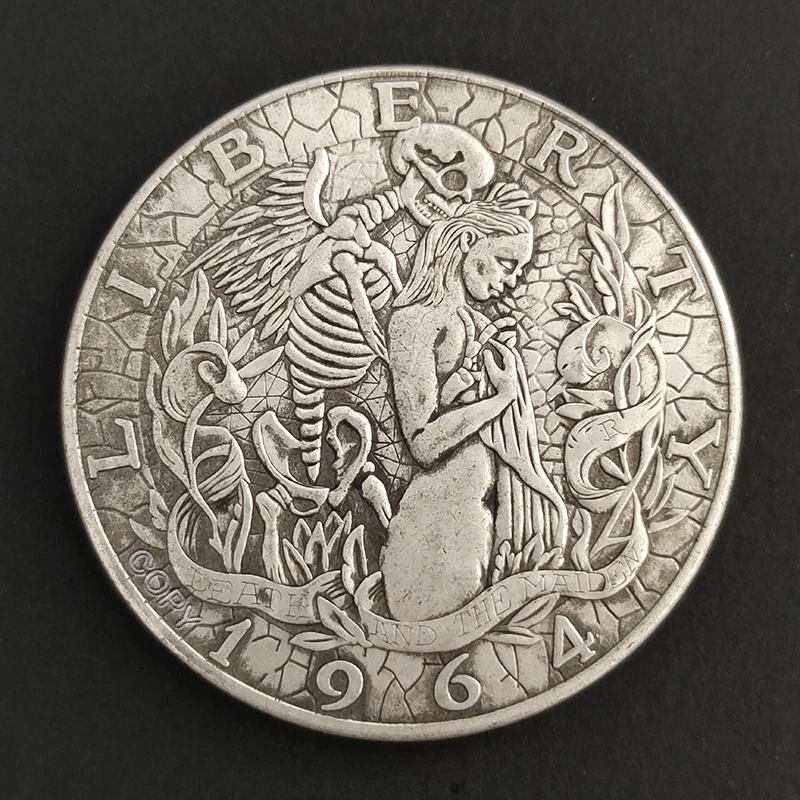 US 1964 Love Devil Wanderer Coin, Hobo Collection Medal, Replica original collection coin, old money,Christmas supplies gift