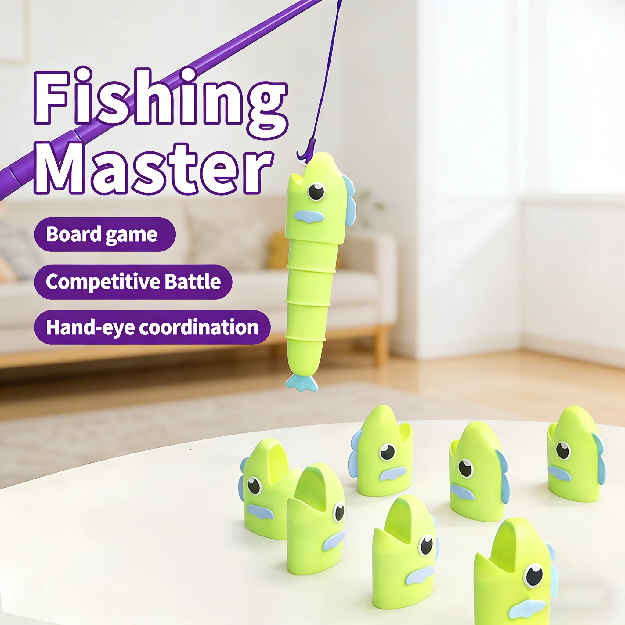 낚시 마스터 보드 게임 경쟁적인 전투 인터랙티브 교육용 장난감 어린이 생일 크리스마스 선물