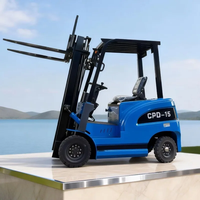 Customized Forklift 1.5Ton 3.5Ton Indoor Warehouse Electric Mini Forklift With Side Shift Function Factory