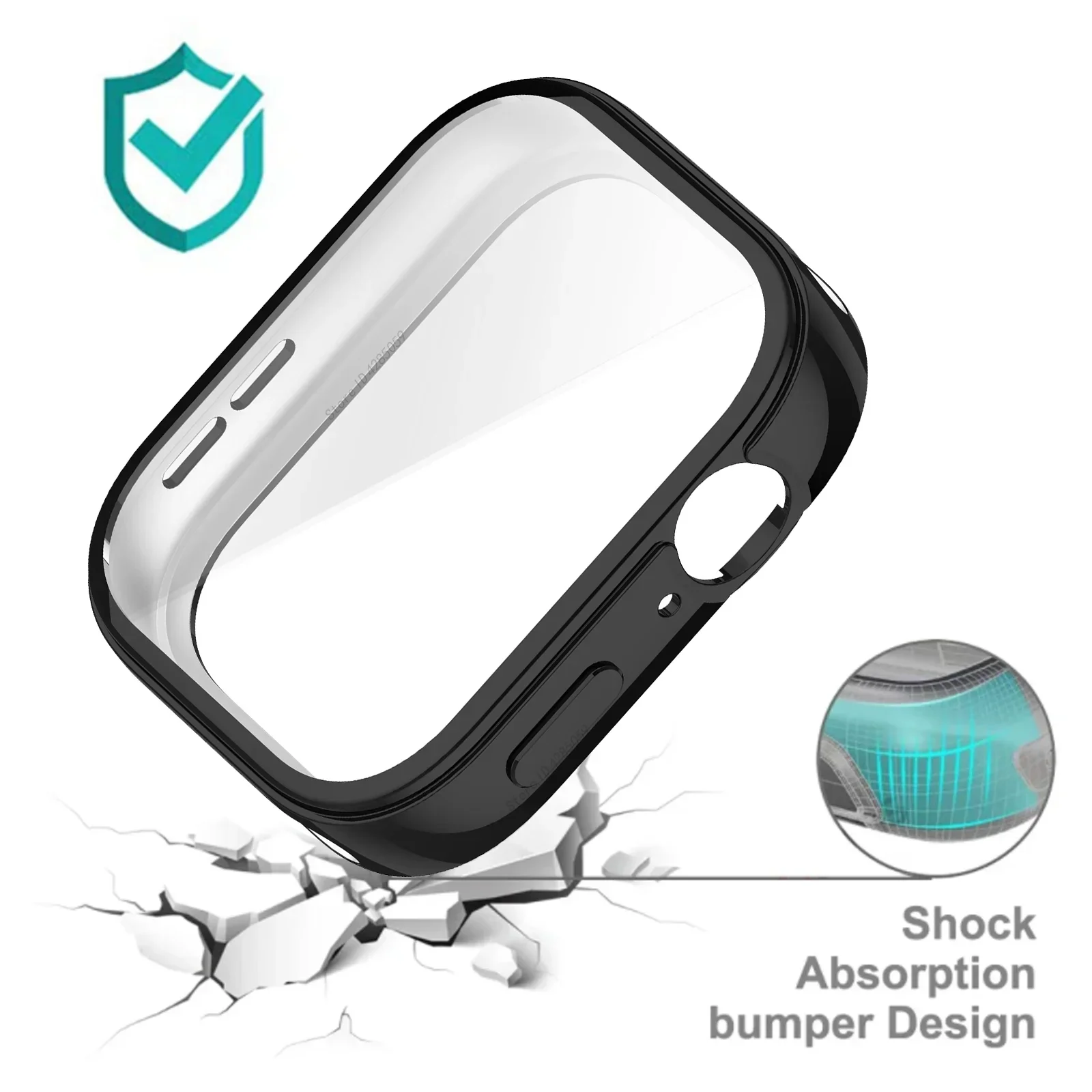 TPU-Schutzhülle für Huawei Watch Fit 3, vollständige Abdeckung, schützende Stoßstangenabdeckung für Huawei Fit 3, Displayschutzfolie, Zubehör