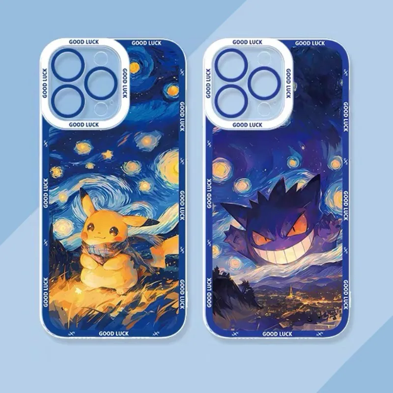 Starlit sky P-Pokemon TPU Case For Samsung Galaxy A54 A34 A24 A14 A13 A53 A33 A73 A23 A05 A05S A72 A52 A52S A32 A22 A12 A51 A71