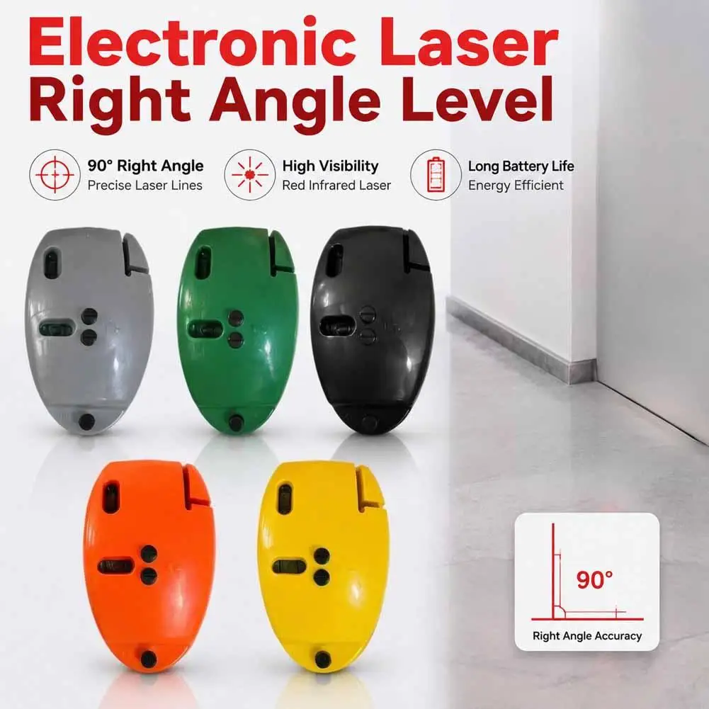 Portable Electronic 90 Degree Laser Scale Battery Powered Infrared Line Level Long Distance High Precision Infrared Level Wall