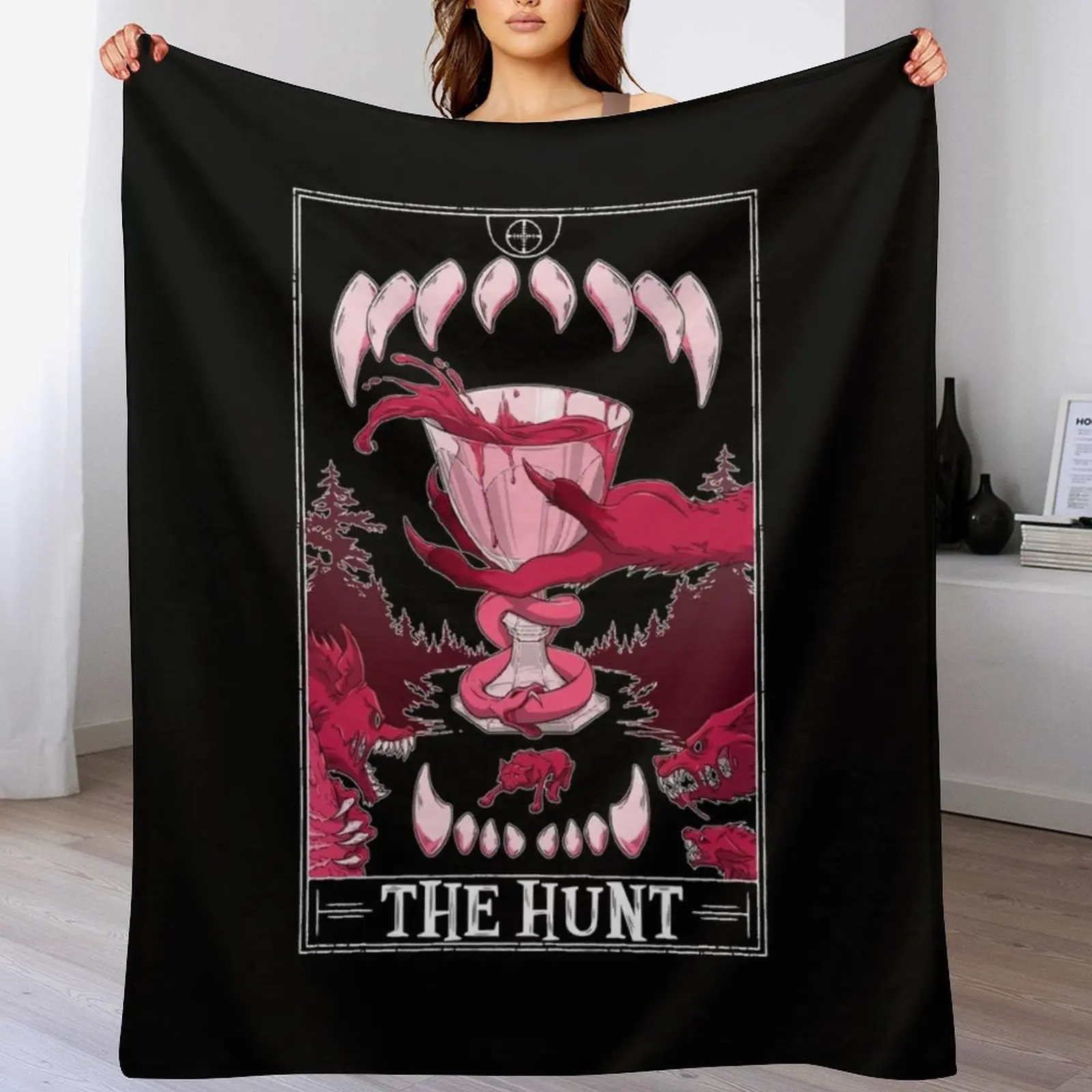 The Hunt Tarotesque - (Dark) Throw Blanket Giant Sofa Flannel Luxury Throw Blankets