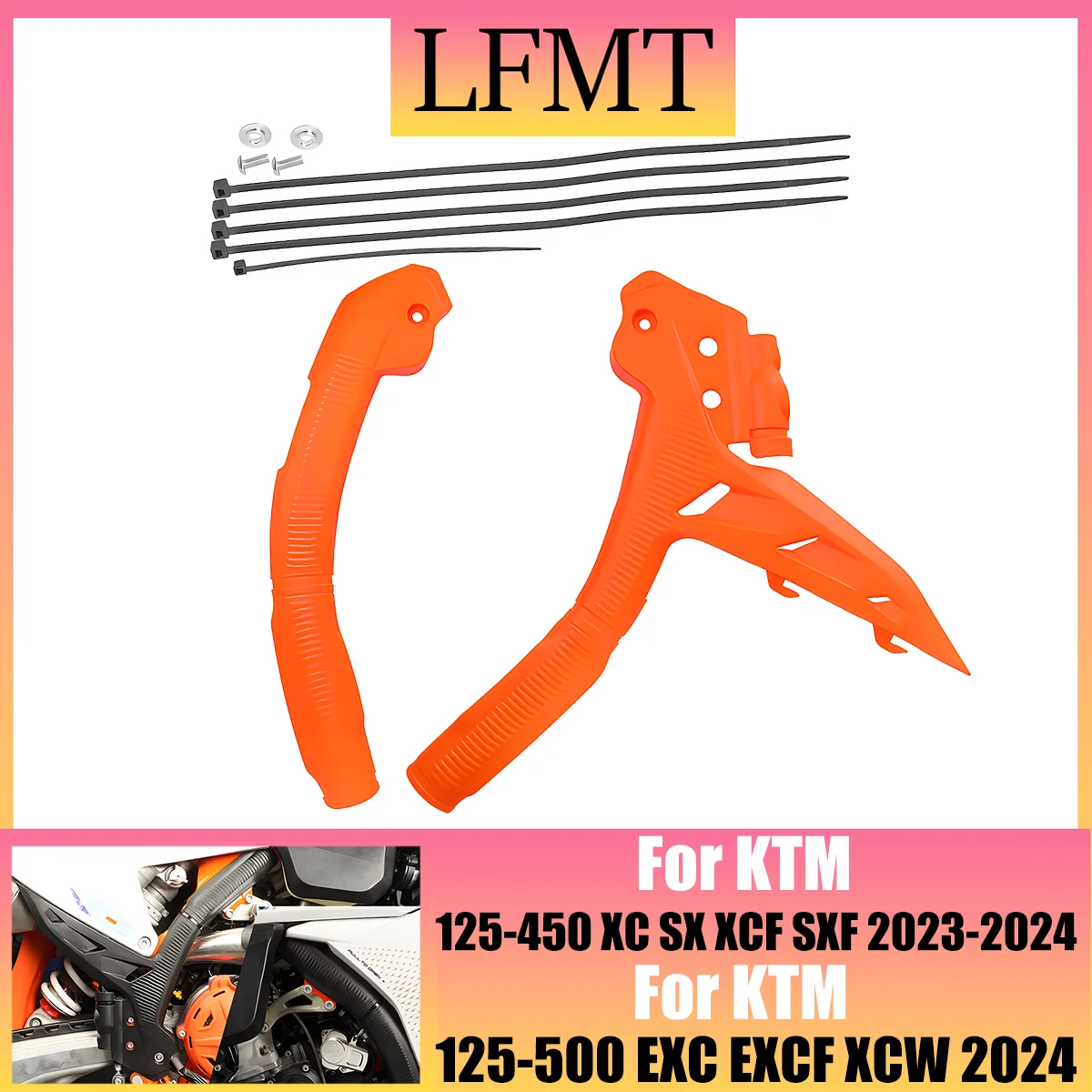 2024 New Motorcycle Frame Plastic Protective Cover For KTM XC SX XCF SXF 125 250 300 350 400 450 2023 For EXC EXCF XCW 125-500CC