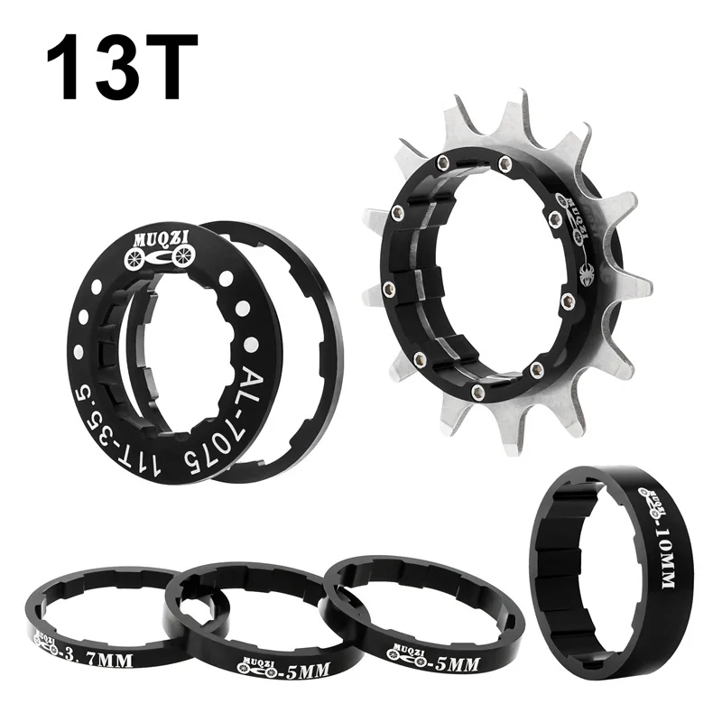 MUQZI Single Speed Kassettenzahnrad 12T 13T 14T 15T 16T 17T 18T 19T 20T 21T 22T Fahrradkassetten-Umrüstsatz
