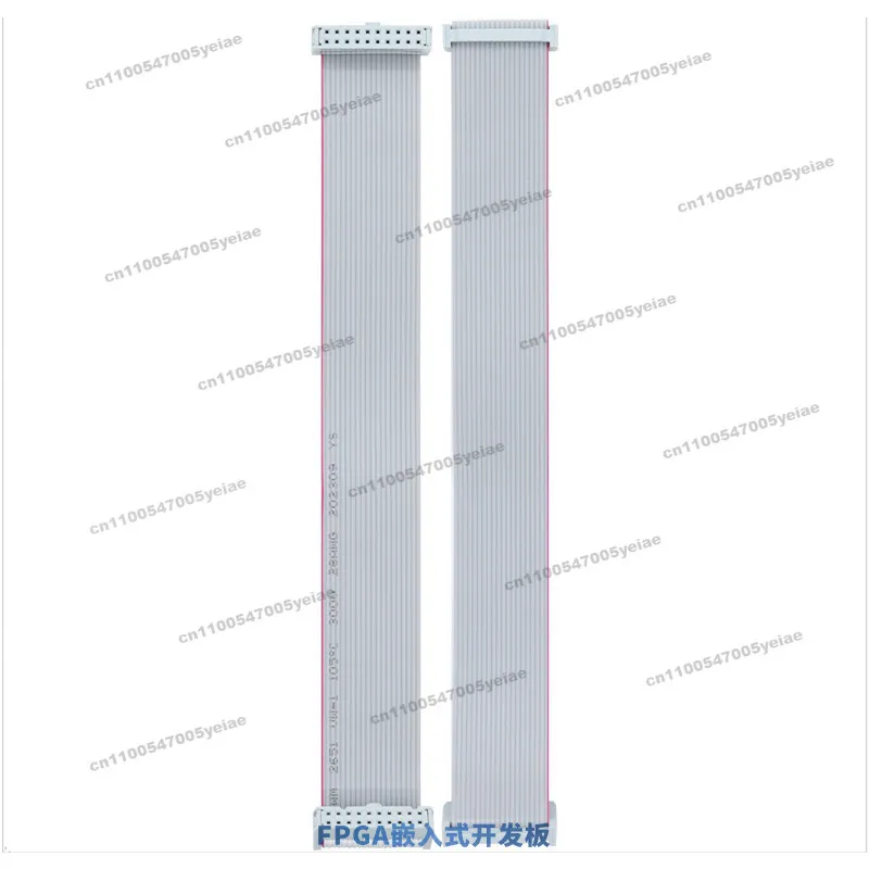 FC-20P Double Head Cable 20pin Pin JTAG Cable 2.54mm AVR Download IDC Gray
