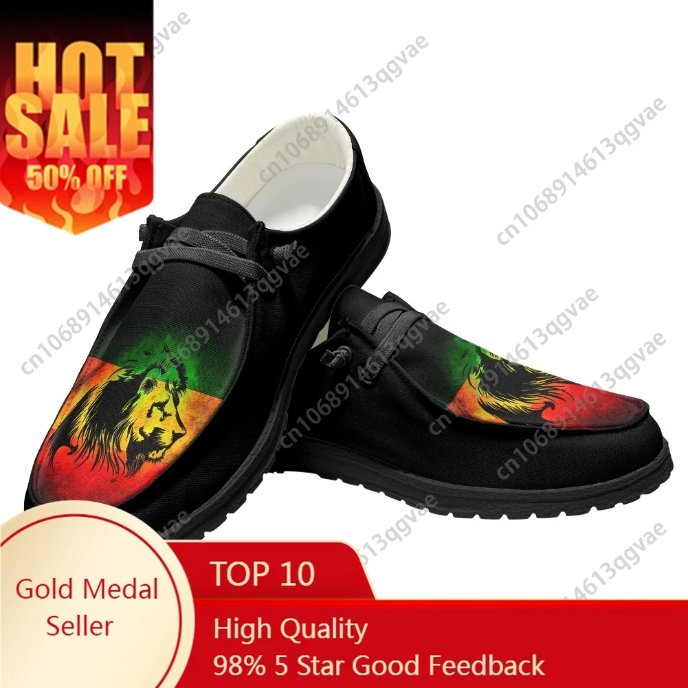 

Reggae Rastafarian Rasta Rastafari Lion Of Judah Casual Shoes Flat Shoe Men Woman Breathable Outdoor Footwear Custom Made Shoes