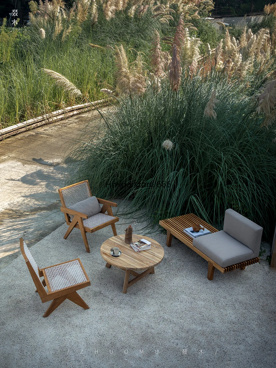 Outdoor courtyard leisure furniture table and chair combination