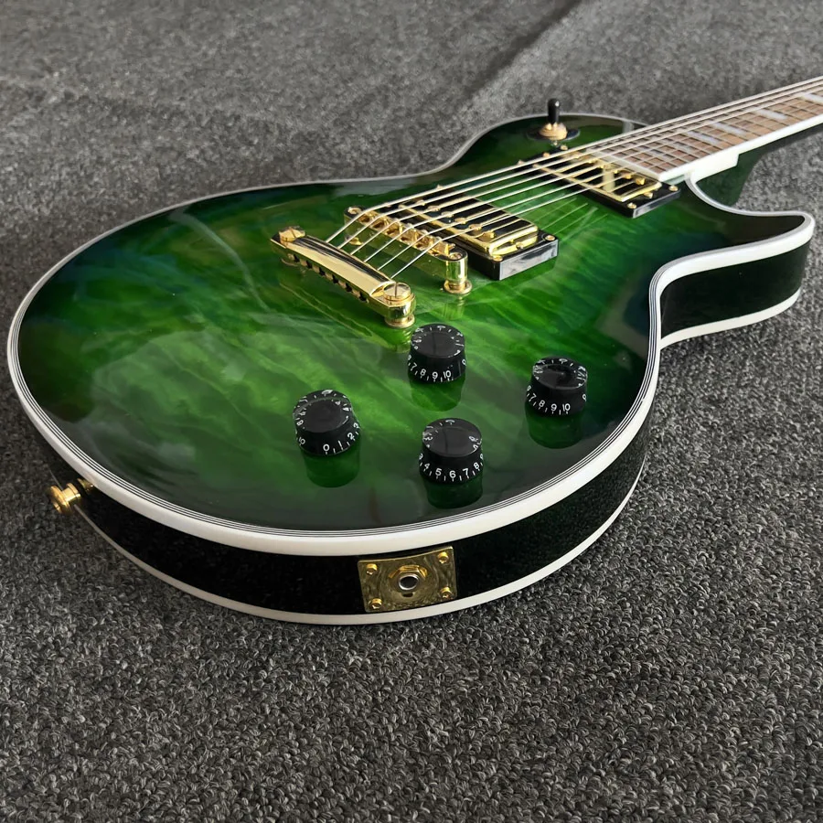 

Green water ripples Large ripple Electric Guitar in stock