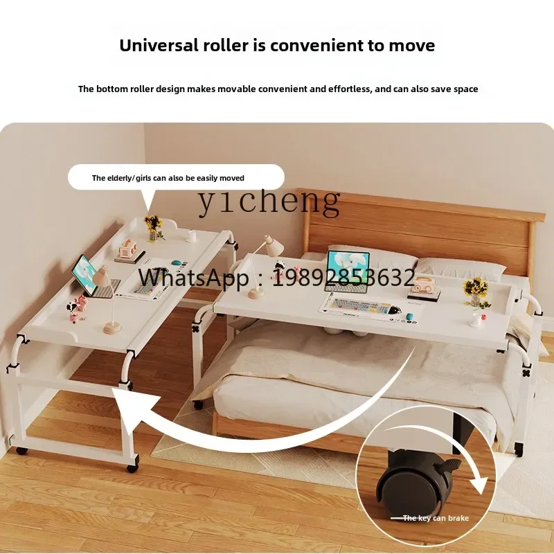 ZZ   Bedside Removable Extreme Cross Bed Table Bedroom Desk Lift Dormitory Lazy Computer Desk