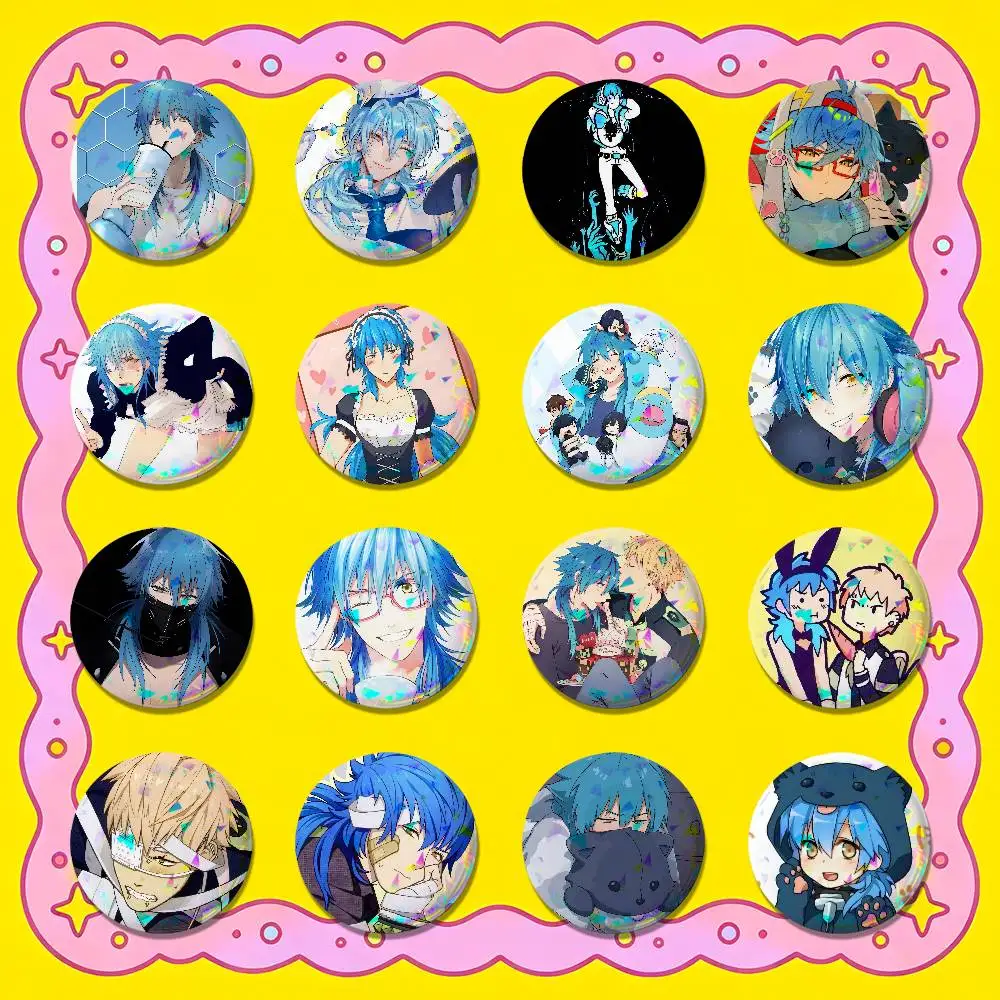 For Aoba Seragaki Dramatical Murder Badge Cover Custom Pin Insignia Emblem Round Button 58mm 44mm Laser Film