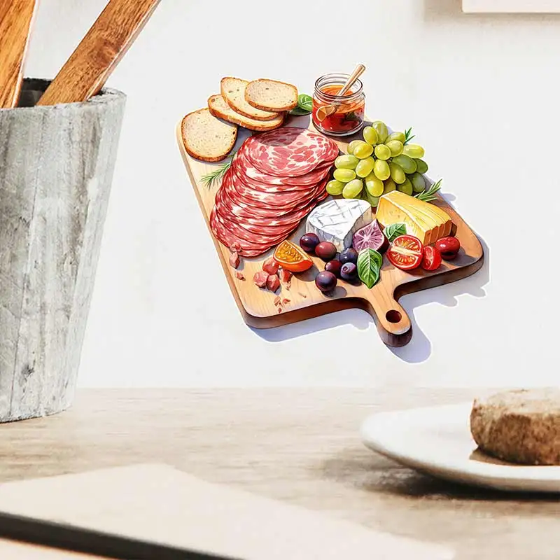 Barbecue Fruit Platter Wall Stickers Kitchen Decoration Dining Room Living Room Refrigerator Home Decoration Decals M1502