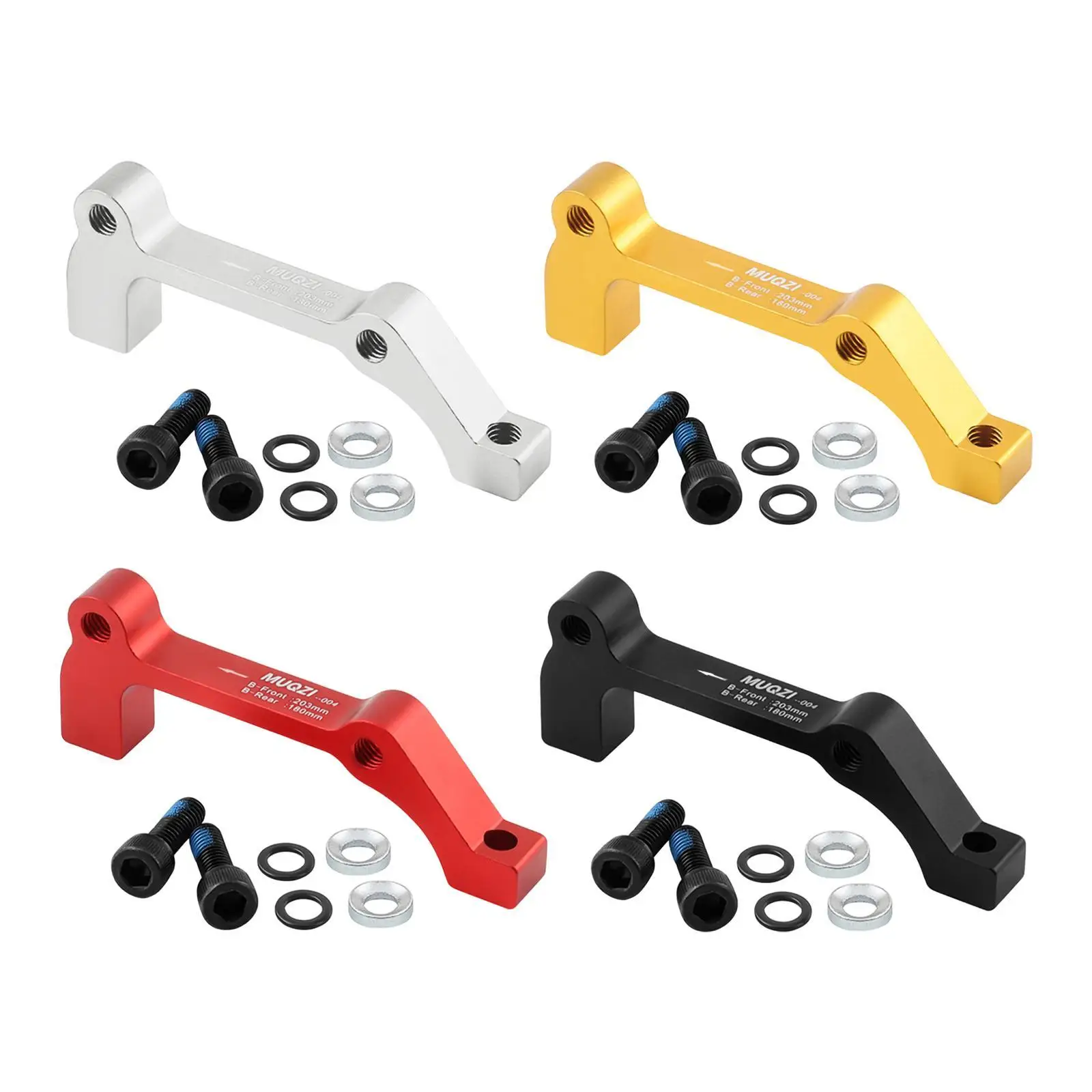 Bike Disc Brake Adapter Convert Bike Disc Rotor Accessory Frame Bracket Aluminum Alloy with Bolts Adaptor Mounting Converter