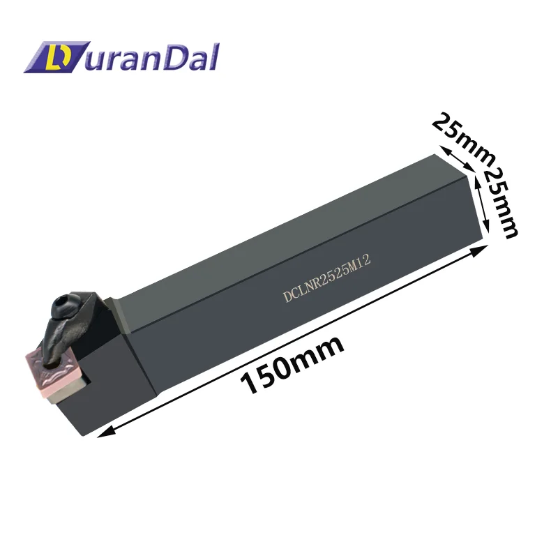 

Инструмент для наружной обточки, 95 градусов, D-образный нажимной диск DCLNR2525M12, лезвие в форме алмаза