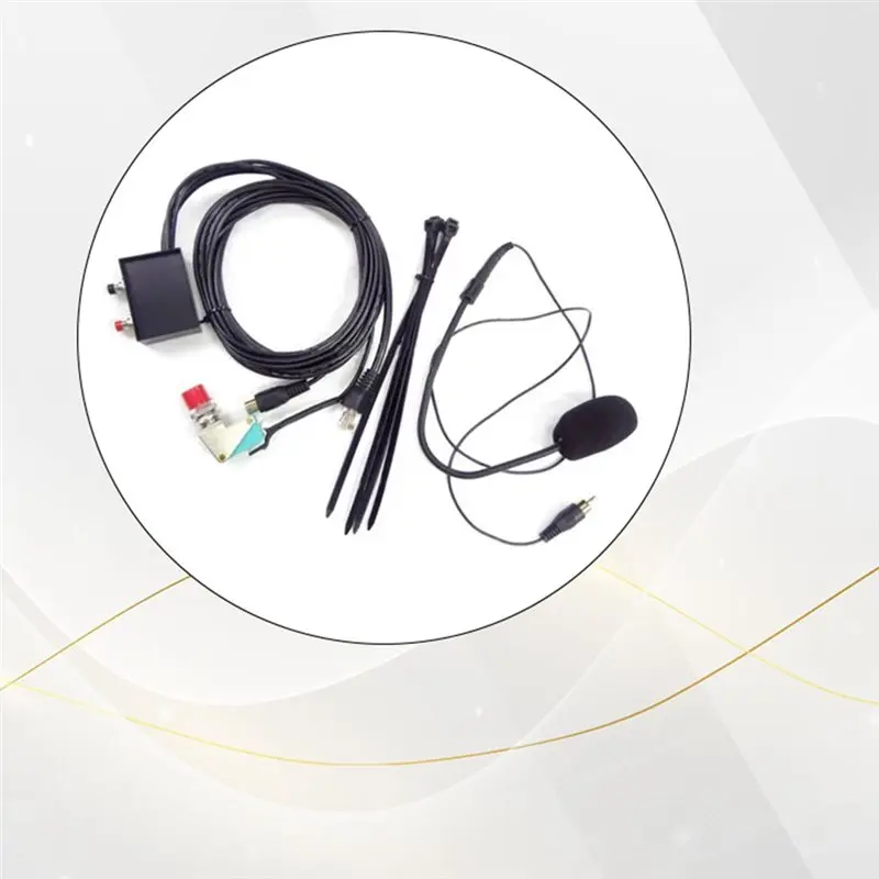 Y44A Hands-Free Microphone for ICOM IC2720H IC2820 IC2730 Car Radios, Car Base Radio Accessory, Plastic Black