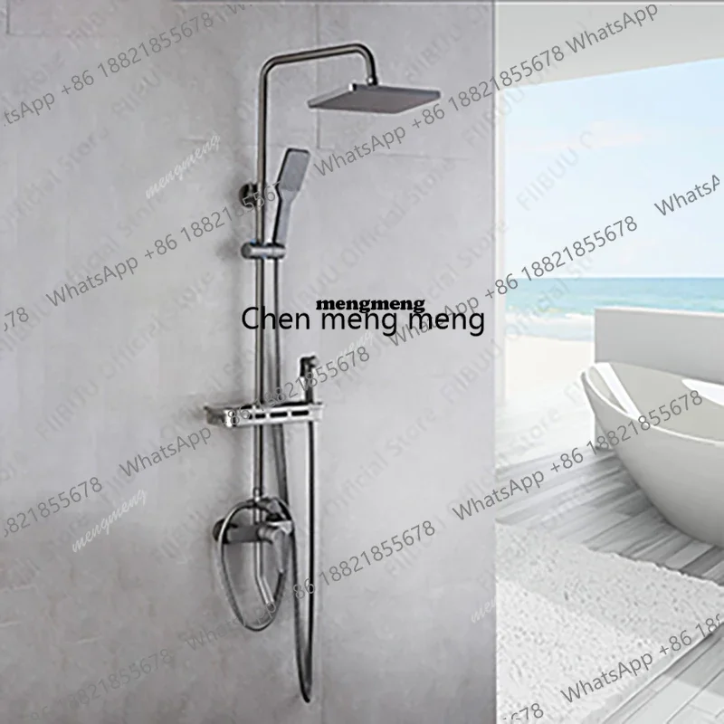 X173 Water Saving Shower Set Multifunction Pressurized Shower System Wall Mounted Showers Handheld Shower Head Bathroom Accessor