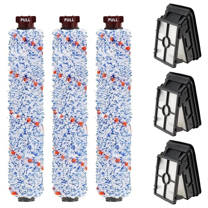 

Аксессуары для очистителя Bissell Crosswave 3-в-1, 3 шт., щетка для разных поверхностей, валик и фильтр 1866 1785 2305 2306 1926