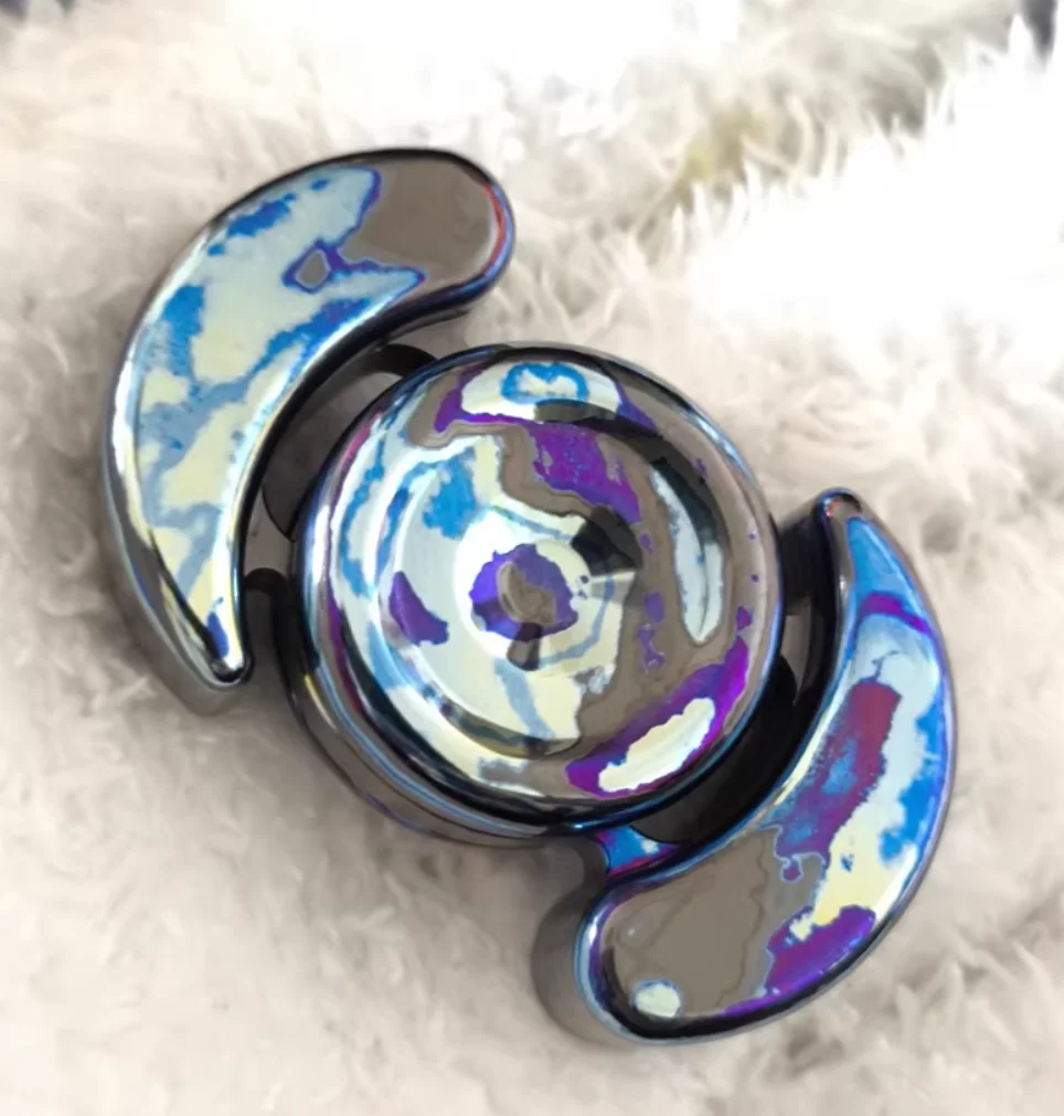 Used EDC Magic Play Two Instruments spinner Fingertip gyroscope Decompression toys