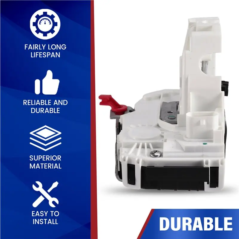A85E-Rear Left Driver Side Door Lock Actuator Without Speed Sensitive Power Locks 68282961AF For Jeep Wrangler Gladiator