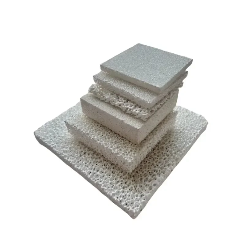 Custom 10ppi-60ppi foam ceramic alumina high temperature resistant casting porous