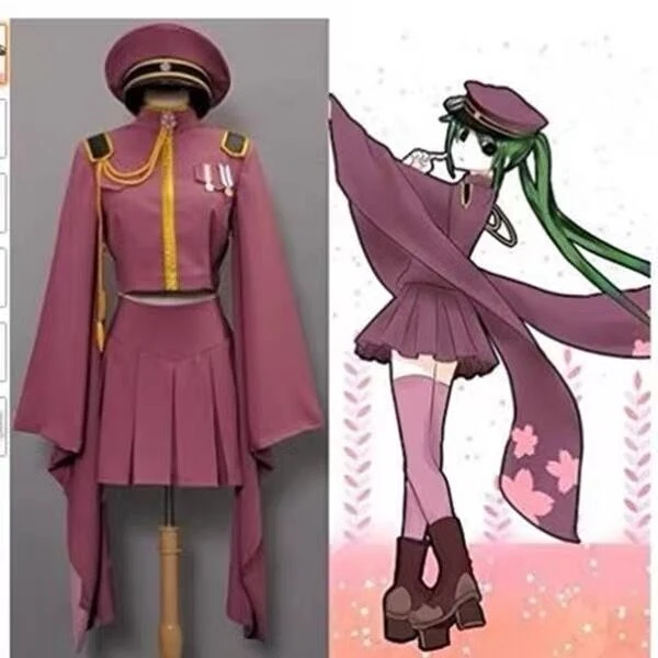 

Anime Mikuu Cosplay Kim ono Costumes Uniform Outfit Halloween Clothes For Girls S-2xl Include Socks Gloves