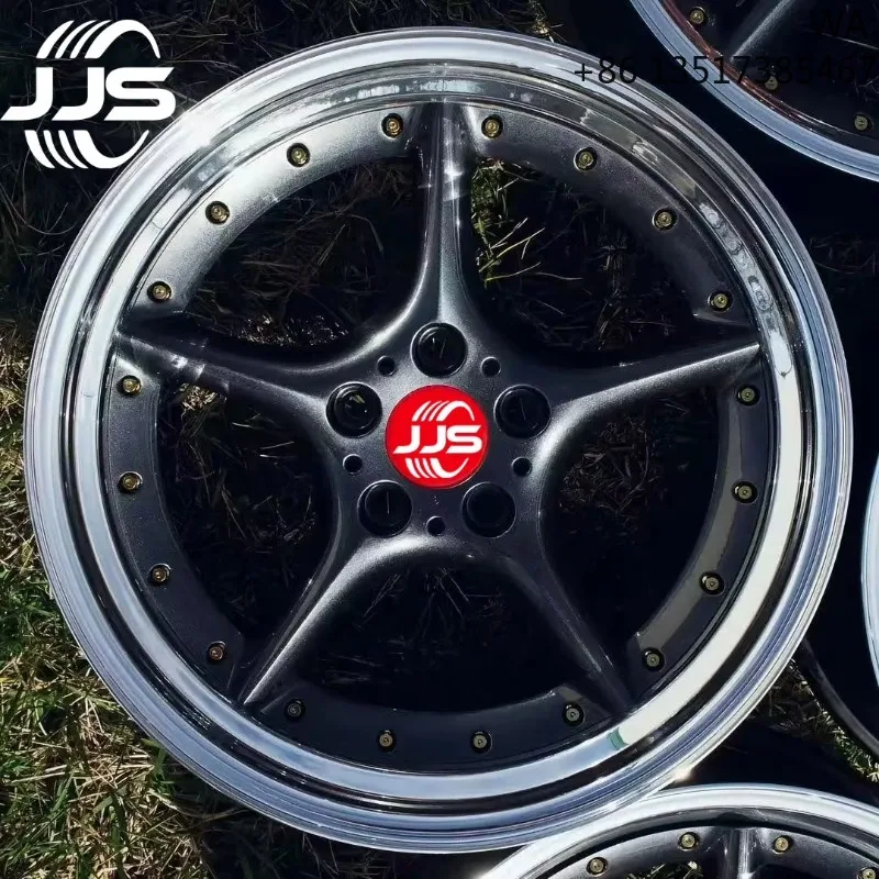 CUSTOM Forged Black Five Spoke 18 19 21 22 24 Rims 20 Inch 5x120 5x112 5x114.3 Rims for Bmw M3 M4 M5 E90 E60 Mercedes Audi