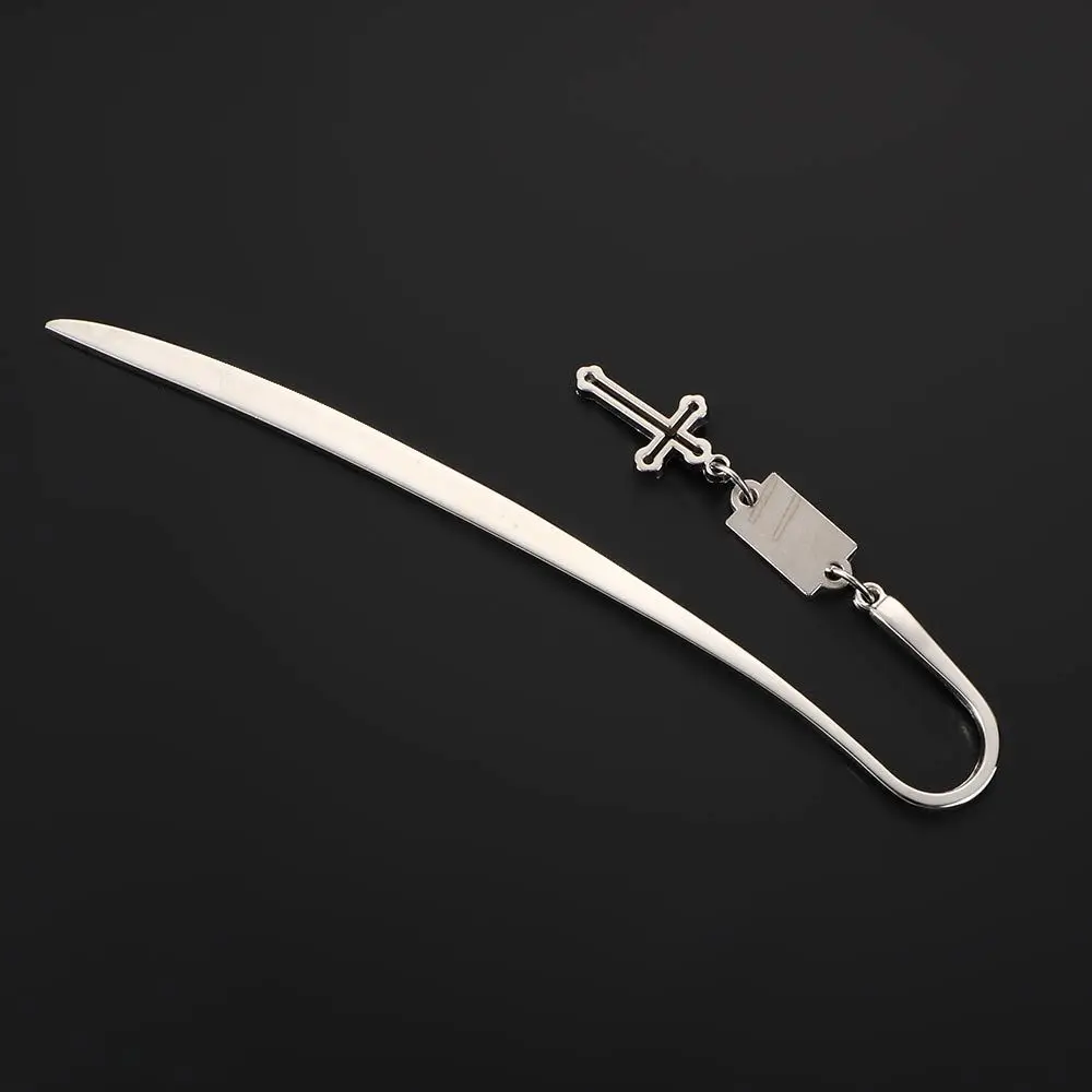ギフトオープンレタースティックツール学校オフィス装飾クロスブックマーク金属ブックマークレターオープナークロスペンダントブックマーク