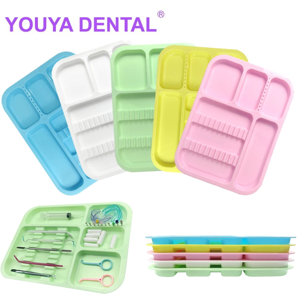 1Pcs Plastic Dental Instrument Tray Separate Tray Autoclavable Plastic Divided Split Trays for Medical Tattoo Dentistry Tools