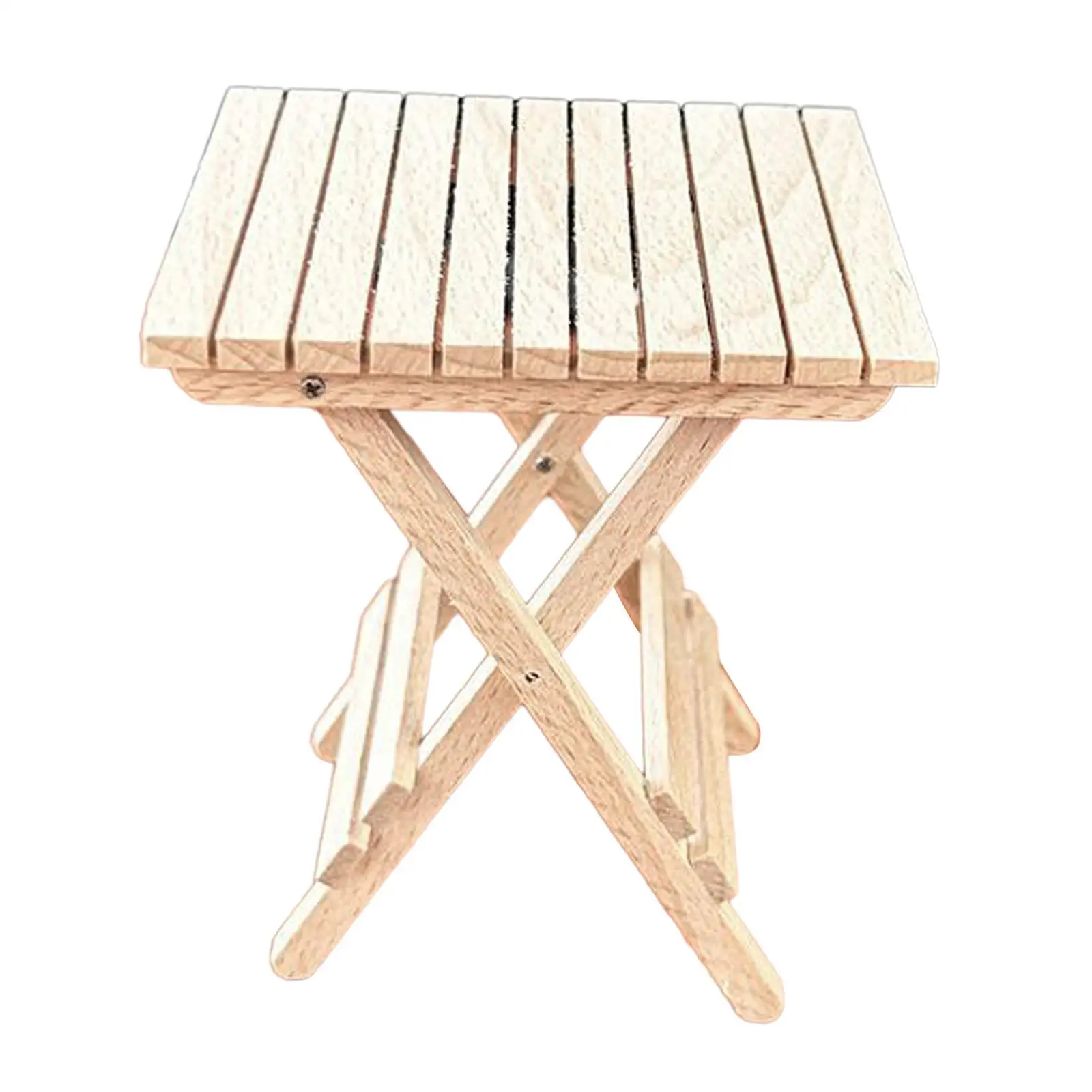 1:6 Dollhouse Table Folding Miniature Furniture DIY Accessory Decoration for Children Gift Life Scene