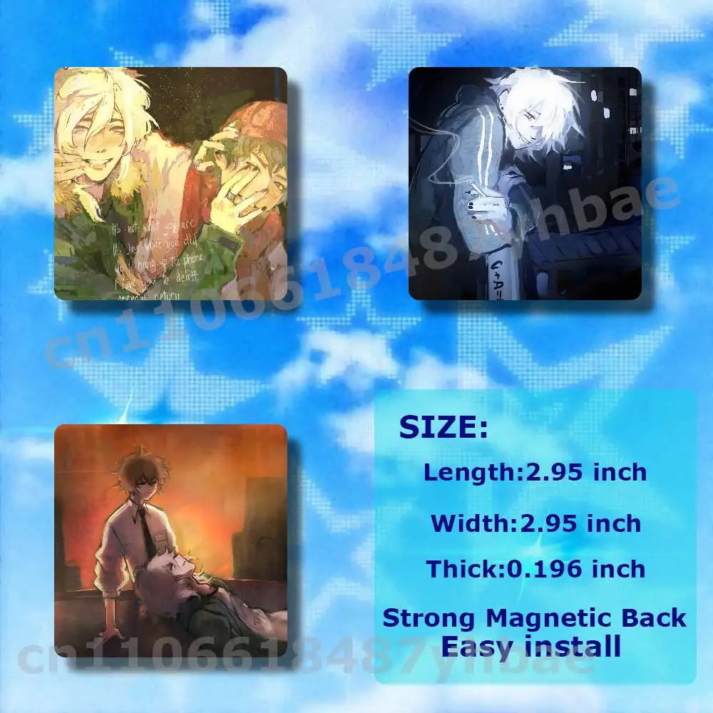 The Promise Of Hope Anime DIY Square Acrylic Fridge Magnet Blank Kitchen Home Decor Personalized Craft Creative Holiday