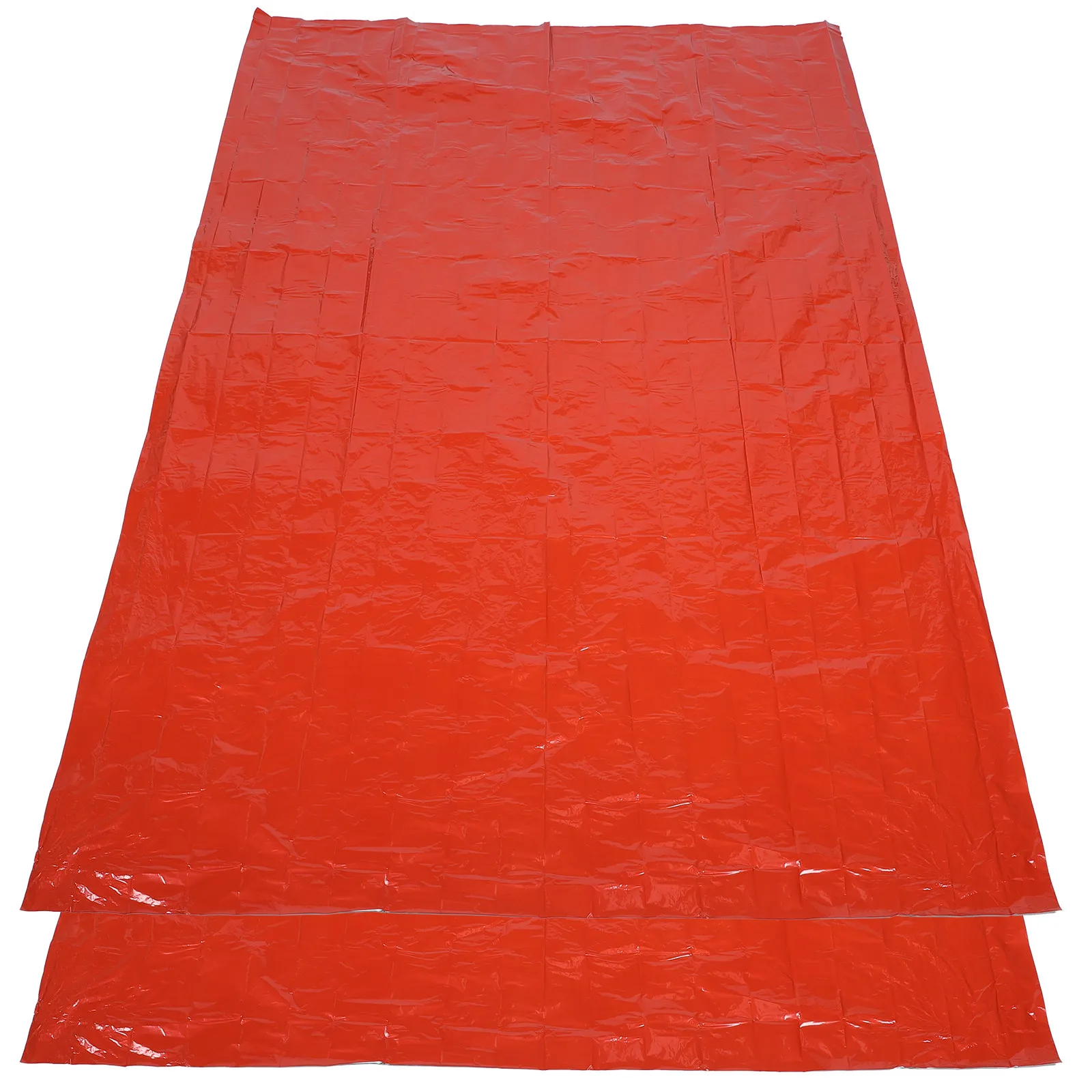 

2Pcs Emergency Blanket Pe Survival Thermal Safety Blanket Foldable Compact for Outdoor Hiking Camping Climbing