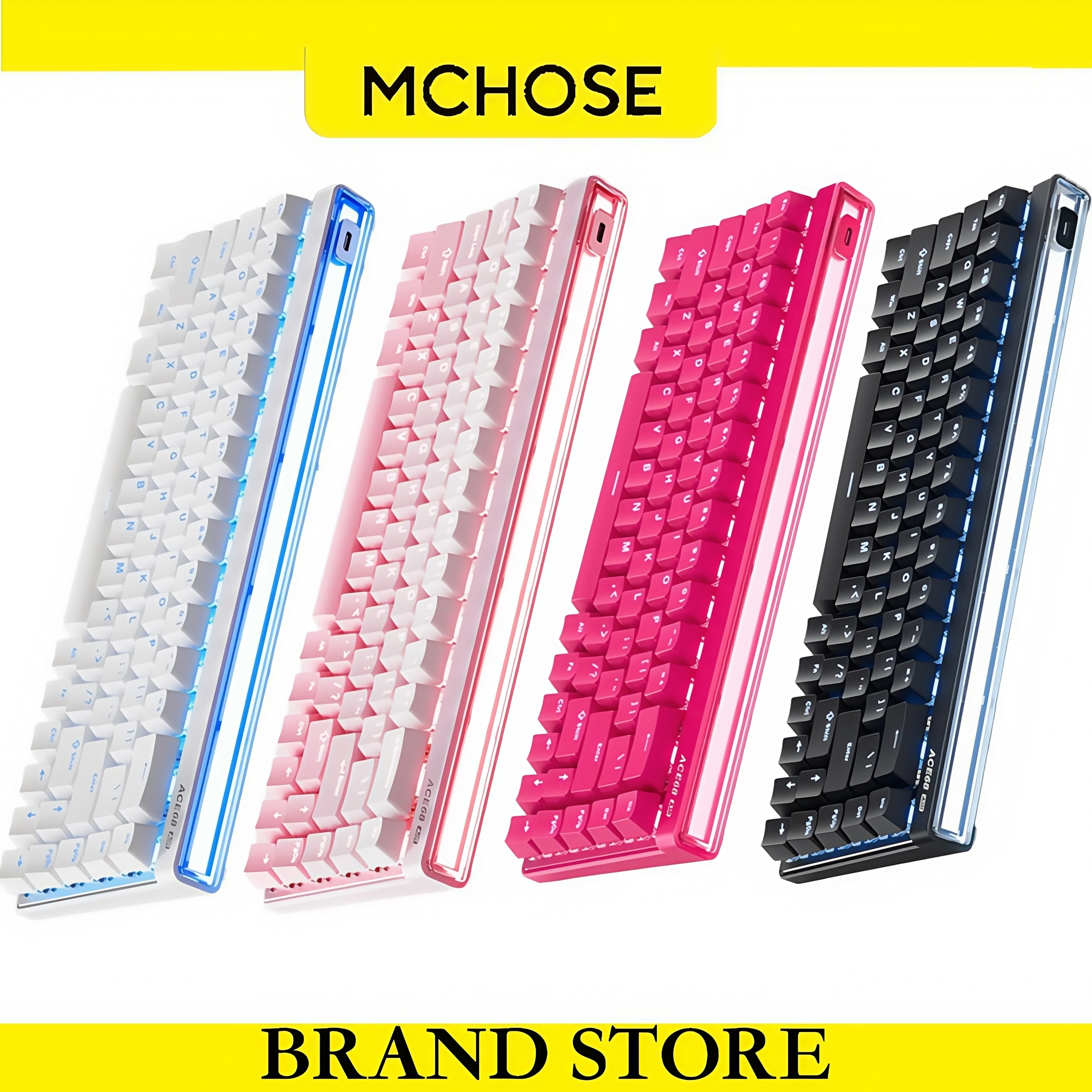 MCHOSE Ace68Air Gaming Keyboard | 0.08ms Latency, 256K Scan Rate, RGB Light Box, Magnetic Axis, Adaptive Calibration for PC Game