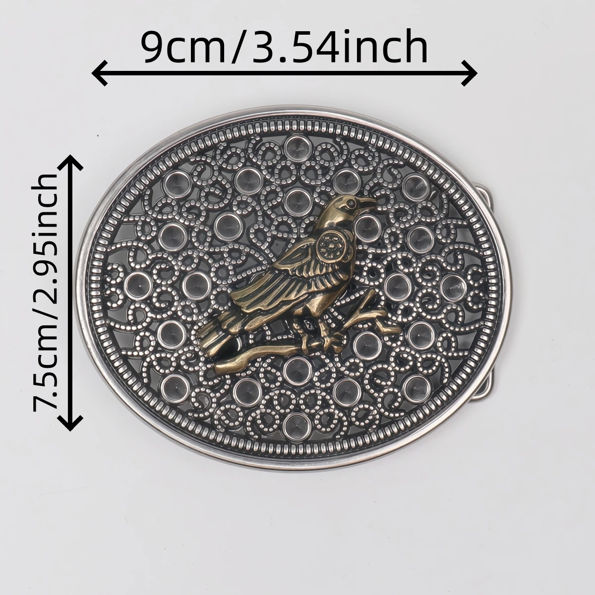 1 Western-Style Belt Buckle - Metal Engraved Belt Buckle - Retro Wide Belt Buckle