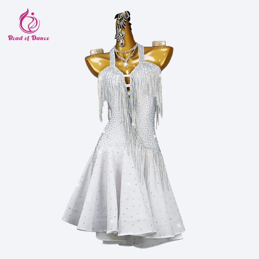 プロム用ラテンダンスドレス練習カバレー女性用コスチュームセクシー衣装女の子スポーツエレガントパーティースカート2025ステージウェア