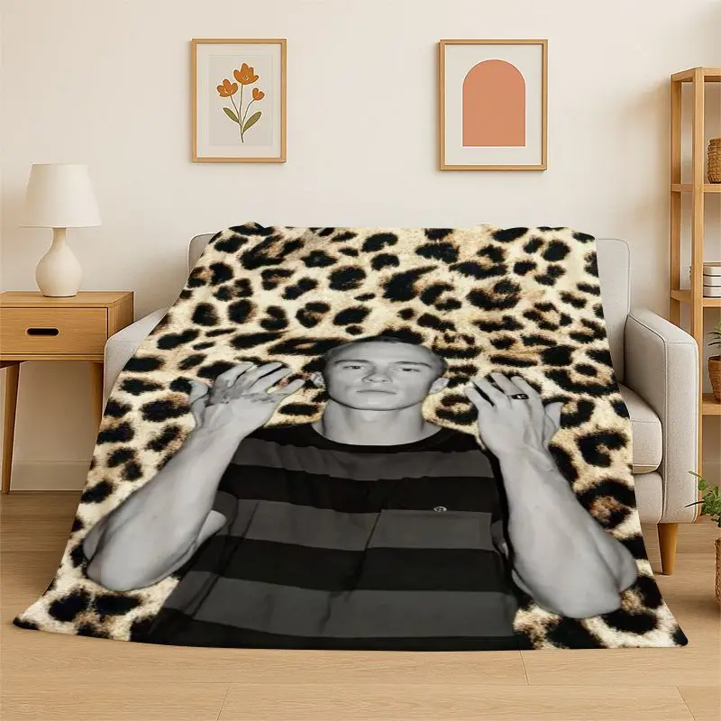 Fashion Drew Starkey Rafe Cameron Flannel Blanket Soft Warm Throw Blanket for Bedroom Living Room Bed Travel Camping Picnic