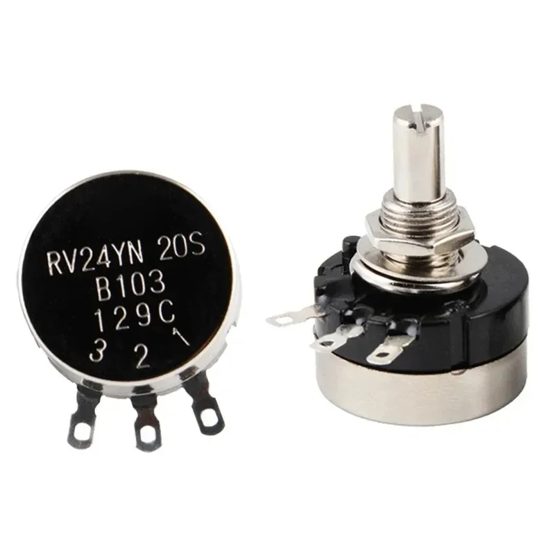 RV24YN20S 1Set(3PCS) Carbon Film Potentiometer 1K 2K 5K 10K 20K 50K 100K 1M Ohm Single Rotary Taper With A03 Knob With Dial