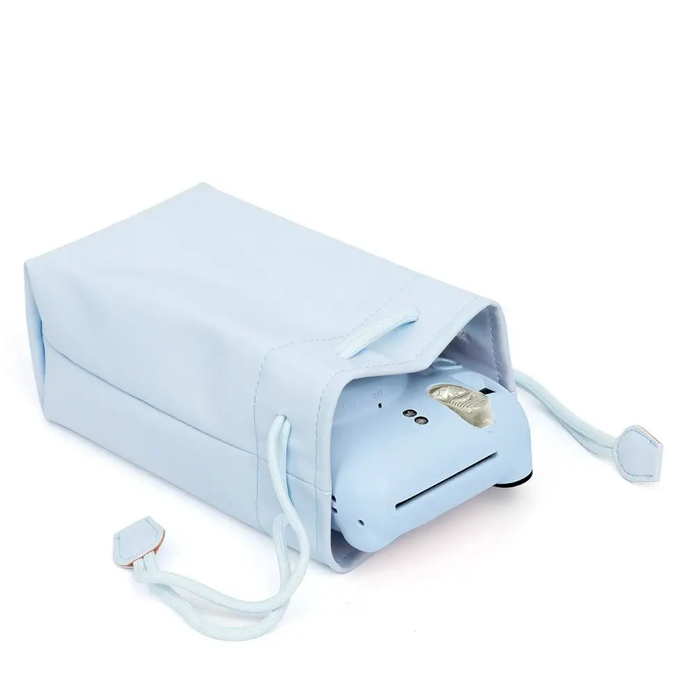 PU Drawstring Bag Waterproof Colorful Instant Camera Shell Portable Universal Cover for Instax Mini 12/11/9/8/90/EVO/Liplay view 3