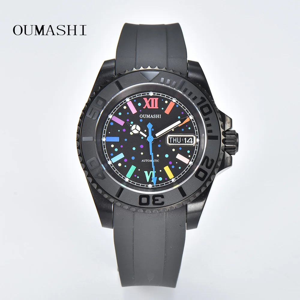 

2023 New OUMASHI Men's Luxury Automatic Mechanical Watches Stainless Steel Waterproof Men's Automatic Watches Reloj Hombre