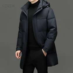 COZOK piumino di lusso da uomo piumino d'anatra imbottitura abiti firmati giacca imbottita da uomo da uomo cappotto lungo inverno Casual uomo Sack