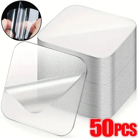 Bilashmart Reusable Ultra-Strong Double Sided Adhesive Tape Nano Transparent Wall Stickers Water Proof Household Products Adhesives