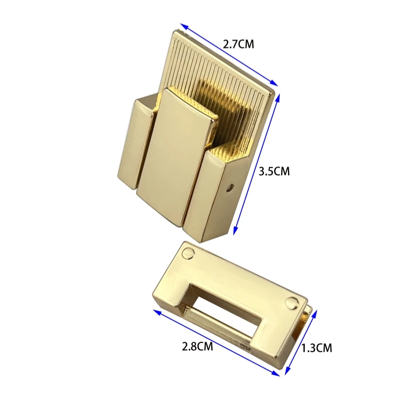 Fai da te moda in lega di zinco Turn Twist Lock accessori in metallo decorazione borsa Press Push Lock per parti di borse