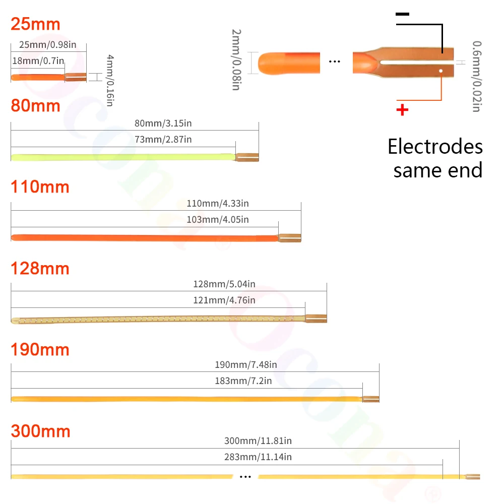 Flexible LED Filament for LED Bulb DIY 110mm 300mm DC 3V Lamp Accessories Diode DIY Parts Pink White Red Ice-Blue 2700K