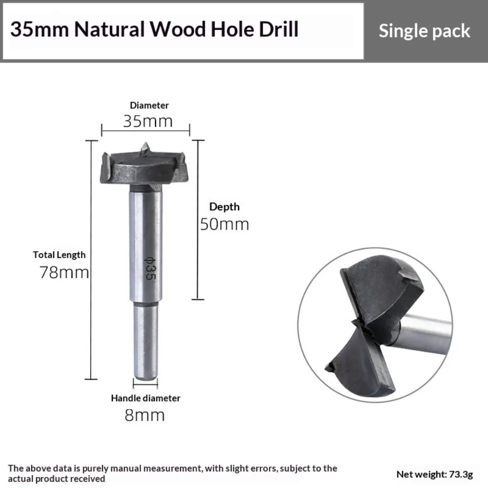 Handheld Electric Drill Wooden Board Hole Drilling Wood Drill Bit Self Centering Woodworking Hole Saw Cutter Tools Forstner gallery 3