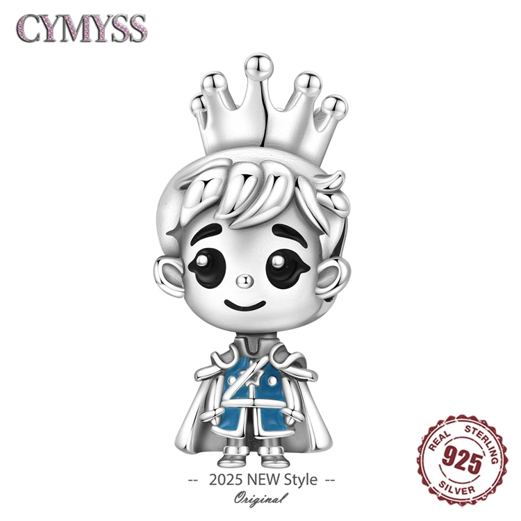 

Оригинальные бусины из стерлингового серебра 925 пробы, сказочные бусины «Маленький принц», подвеска для пары для девочек, браслет «сделай сам», ожерелье, подарки на день рождения