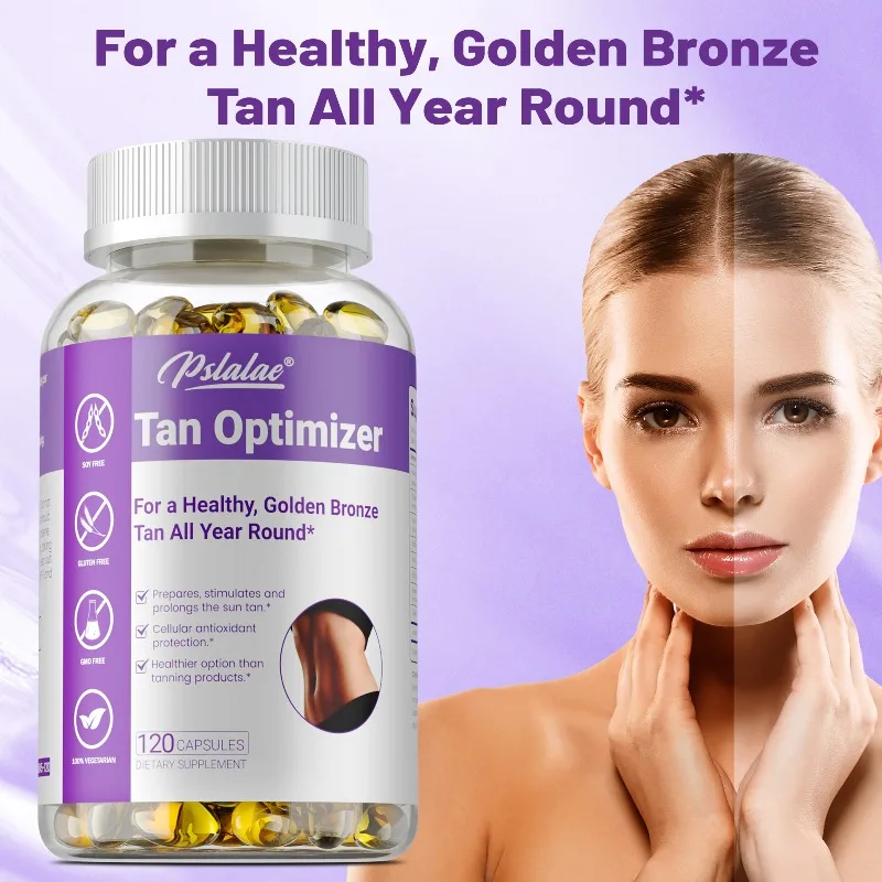 

Tan Optimizer - Improve Dryness and Roughness, Natural Tanning, Reduced Fine Lines, Supports Cellular Energy and Skin Health