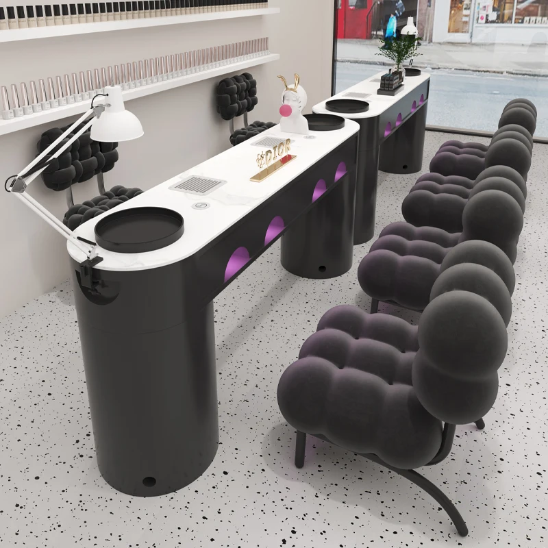 

Foldable Manicure Table Portable Nail Technician Desk Collector System Beauty Salon Furniture Tavolo Unghie Aesthetics Station