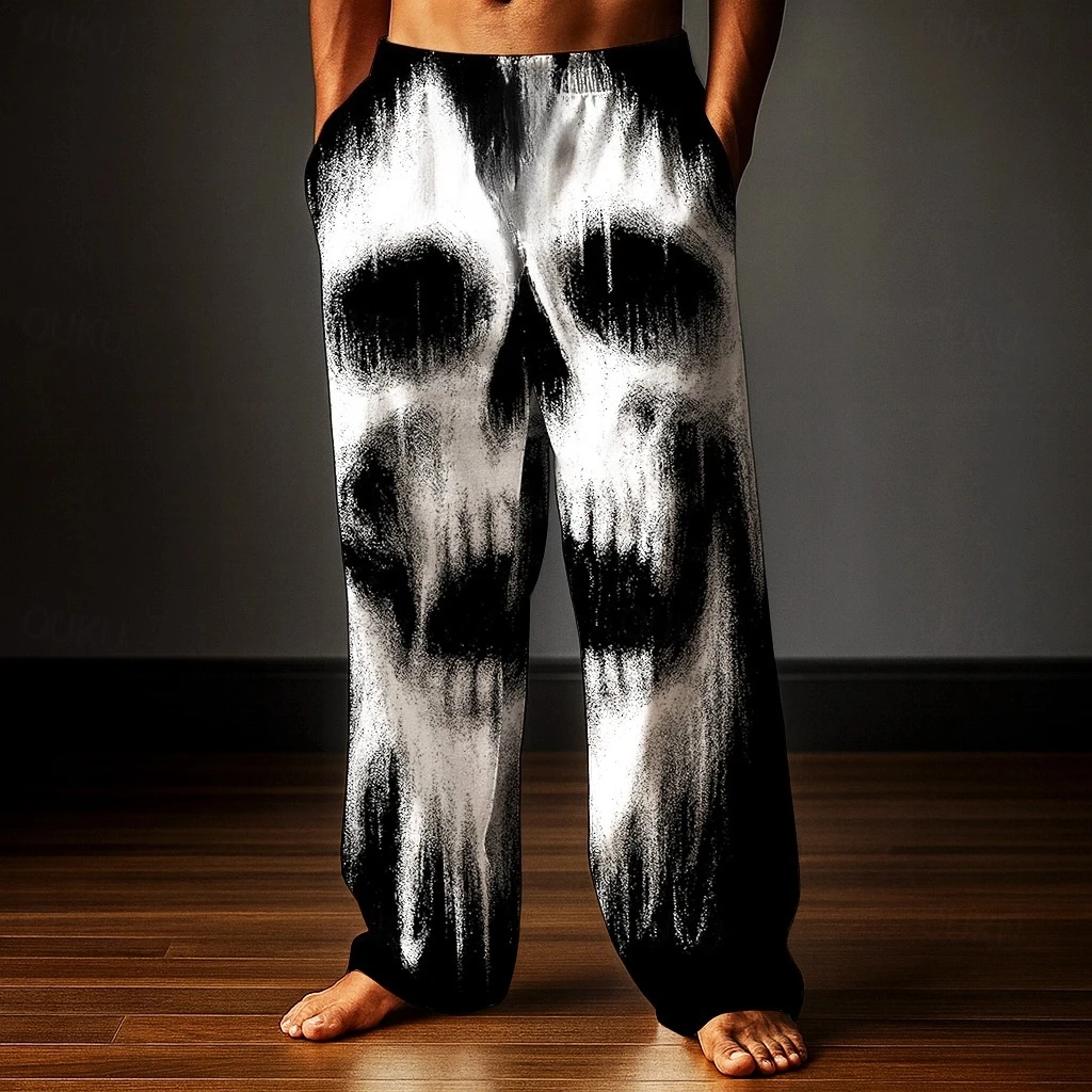 

Модные новые крутые готические брюки 2026 года в стиле хип-хоп с темным узором, свободного кроя, для активного отдыха, уличного стиля и Harajuku, повседневные