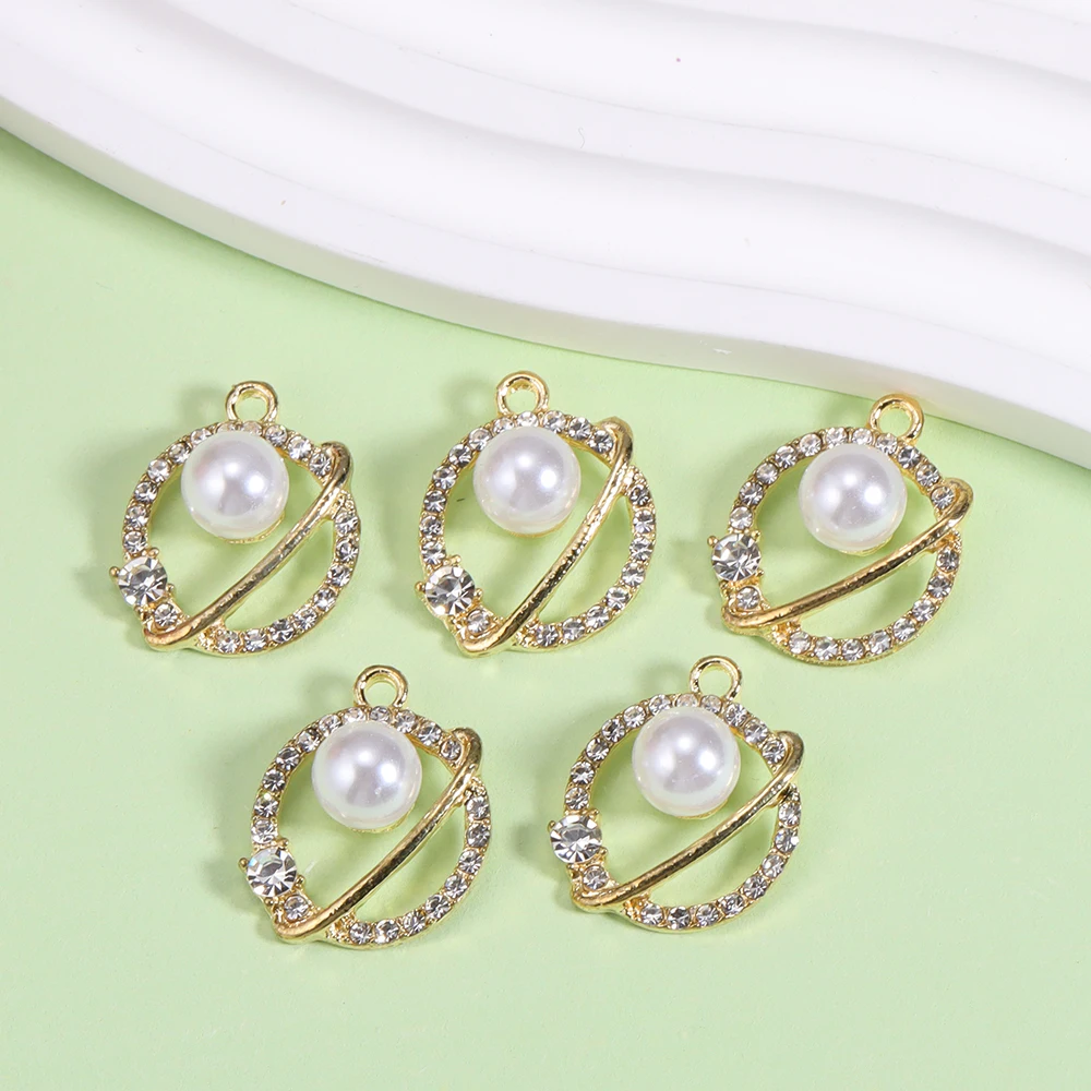 10Pcs Mixed Lovely Heart Charms Pearl Butterfly Charms for Earrings Bracelet Necklace Pendant DIY Jewelry Accessories Wholesale