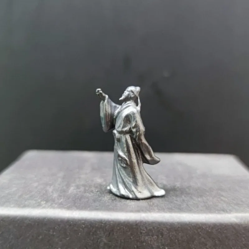 Creative Metal Brass Ancient People Li Bai Action Figures Personality Mini Ornament Accessories Micro-scene Photography Props