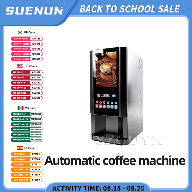 Gospodarstwa domowego małe automatyczne kawa instant maszyna herbata mleczna ekspres do kawy handlowa maszyna do napojów na gorąco i na zimno 220v 1600W